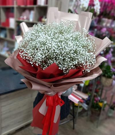 Букет цветов из: Гипсофила в Осельки