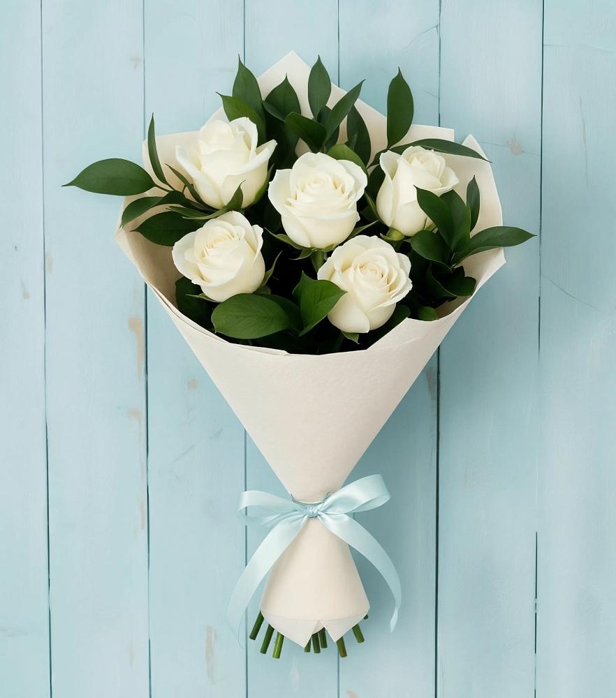 Букет цветов из: Розы в Осельки