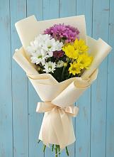 Букет цветов из:  Хризантемы в Осельки