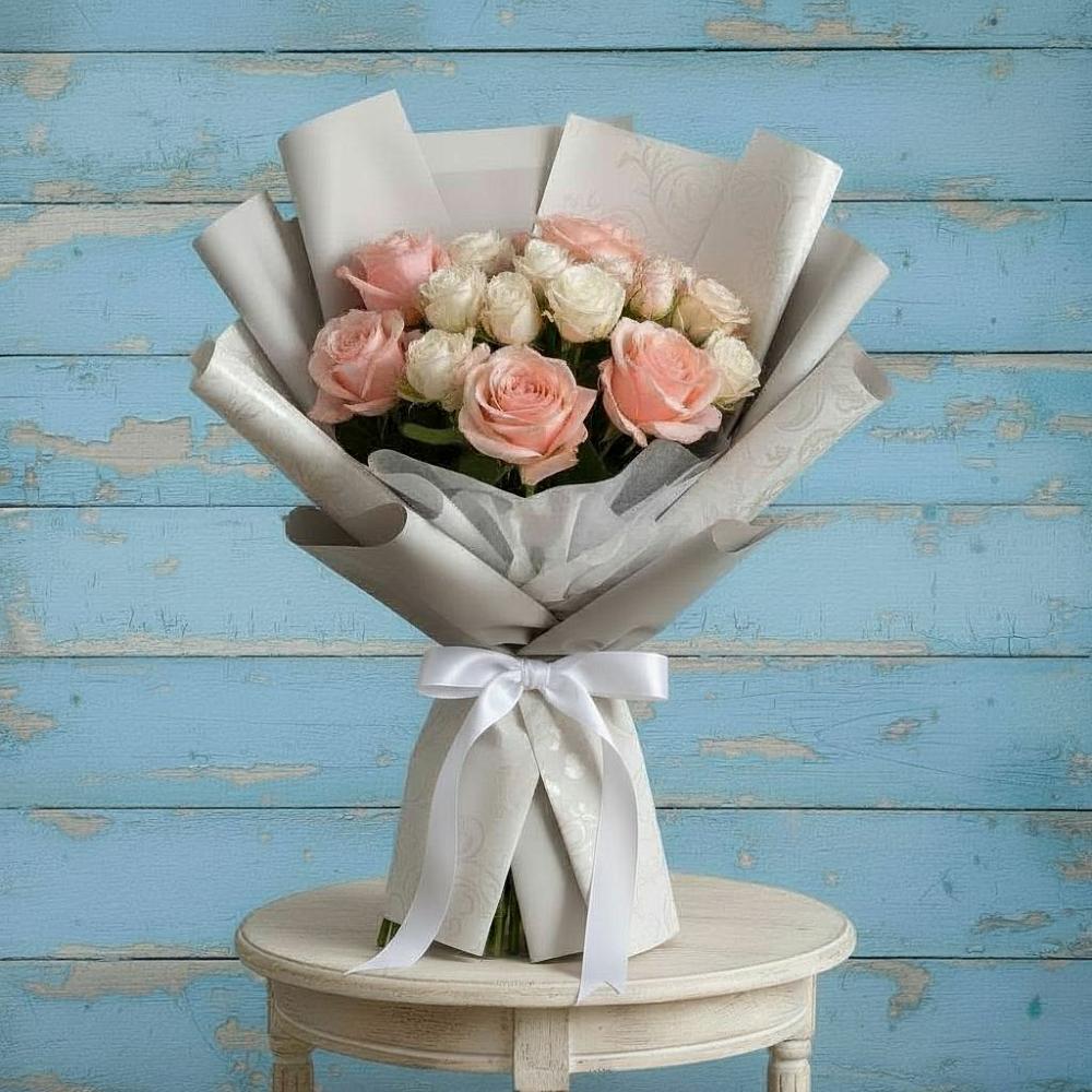 Букет цветов из: Розы в Осельки