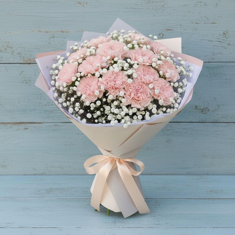 Букет цветов из: Гвоздики в Осельки