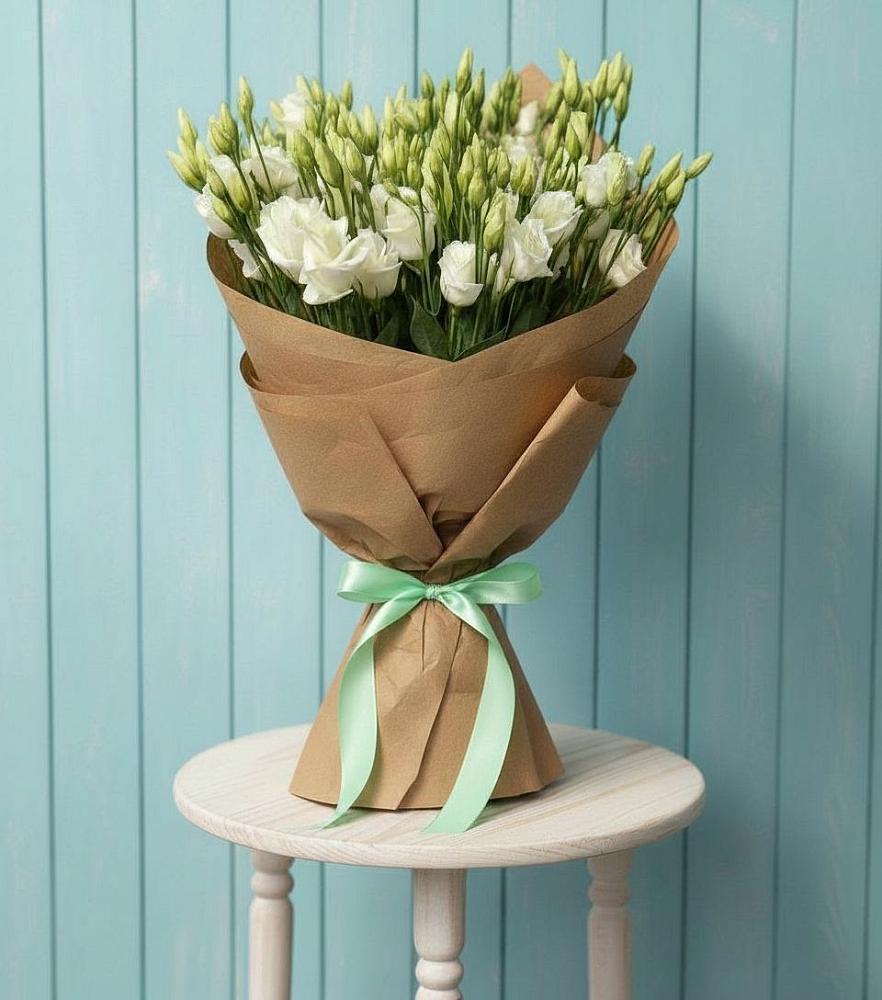 Букет цветов из: Лизиантусы в Осельки