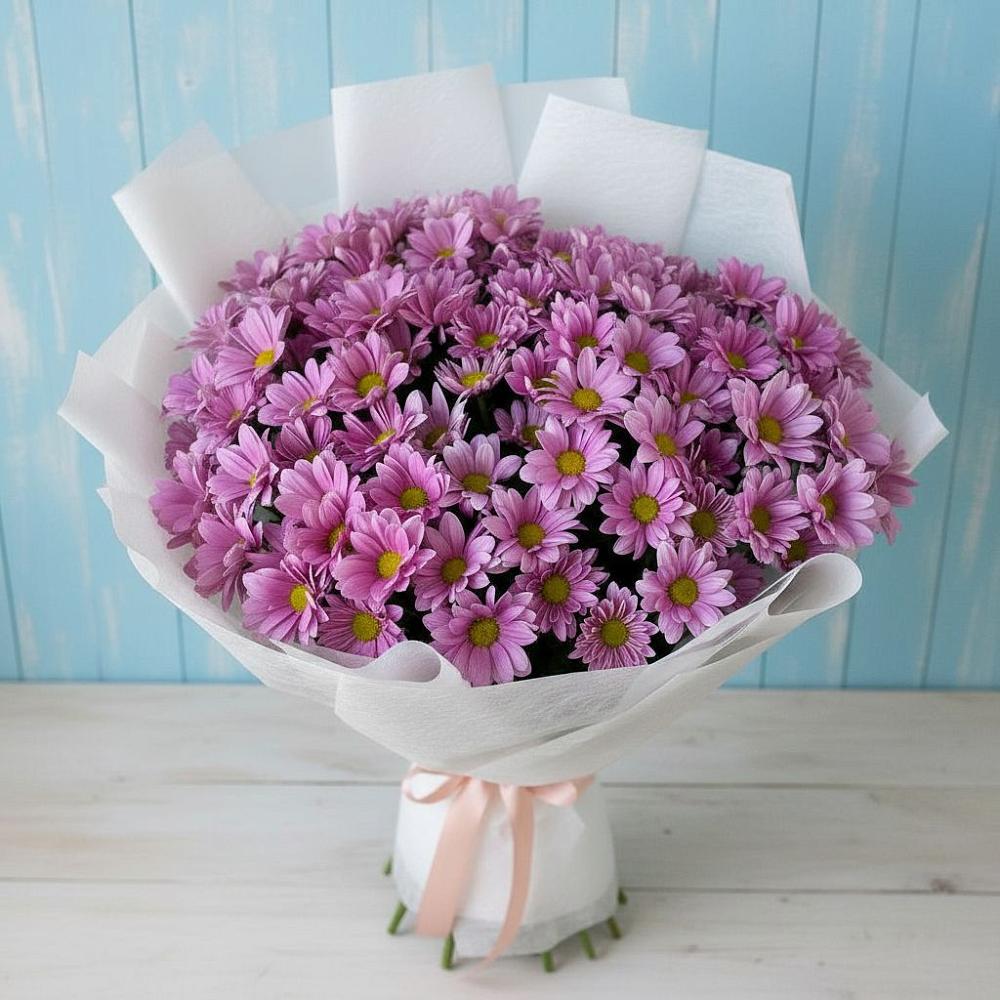 Букет цветов из: Хризантемы в Осельки