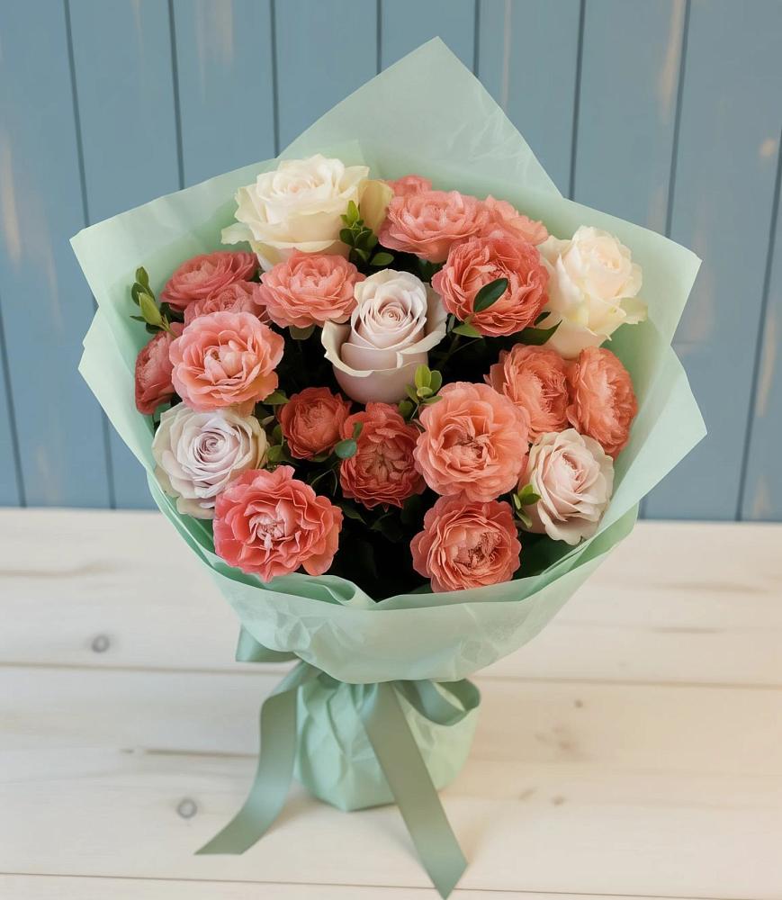 Букет цветов из: Розы в Осельки