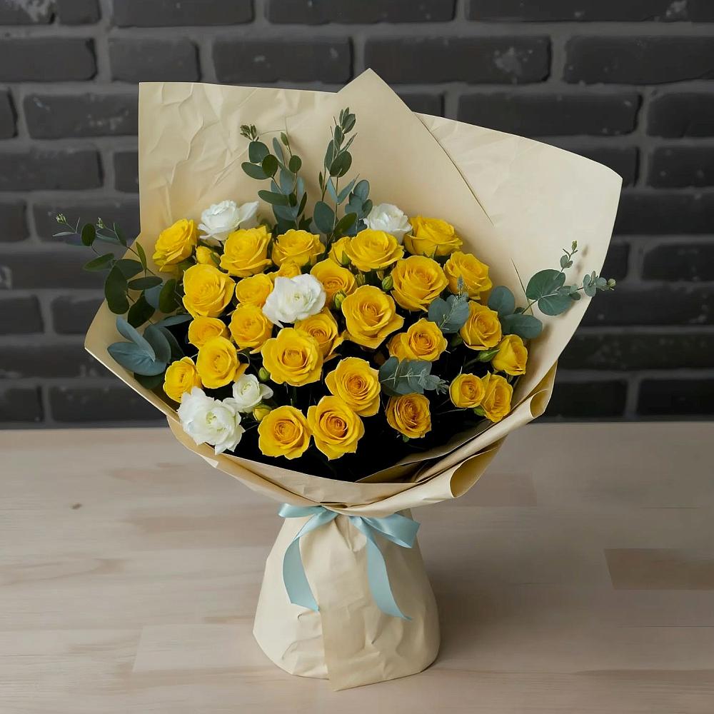 Букет цветов из: Розы в Осельки