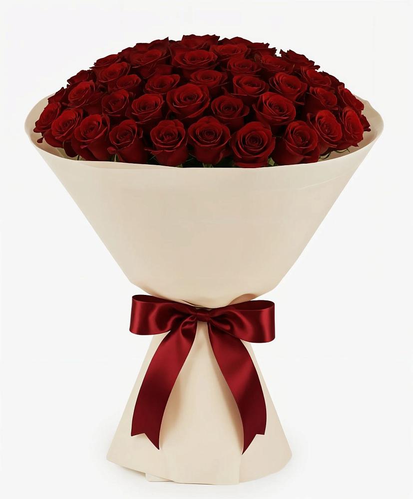 Букет 101 Бордовая роза Блэк Бакарра в Осельки