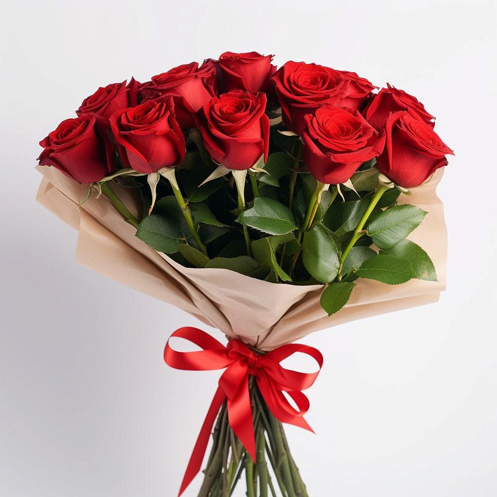 Букет 11 Красных роз Эдлесс Лав в Осельки